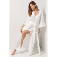 Robe feminino longo com renda leve amor Robe feminino longo com renda leve amor
